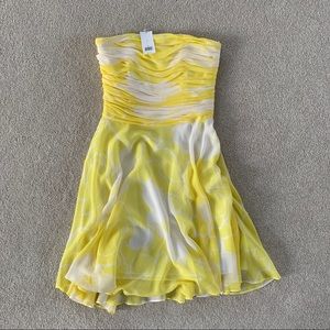 Banana Republic summer chiffon strapless dress.